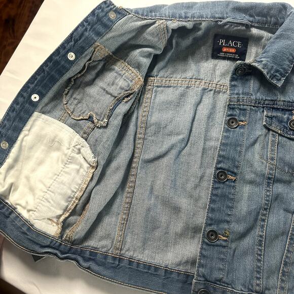 The Children's Place Button Up Jean Jacket Sz S/P 5-6y - Picture 5 of 6